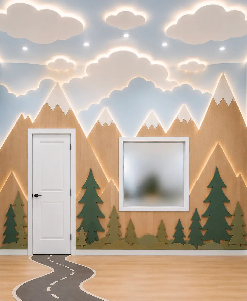 Design rendering of a Ludo practice space