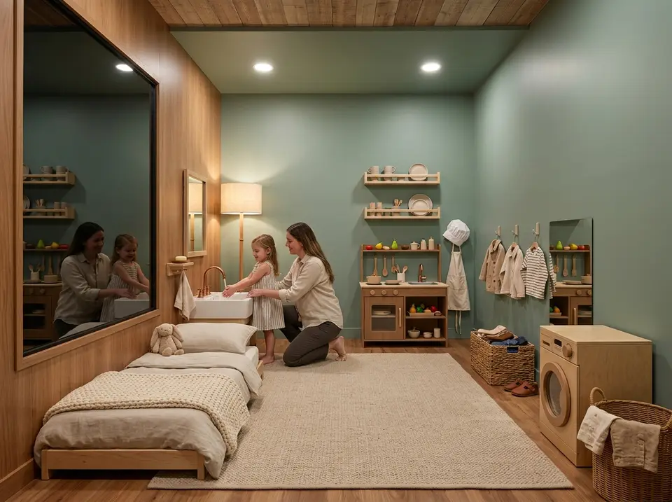 Design rendering of a Ludo practice space