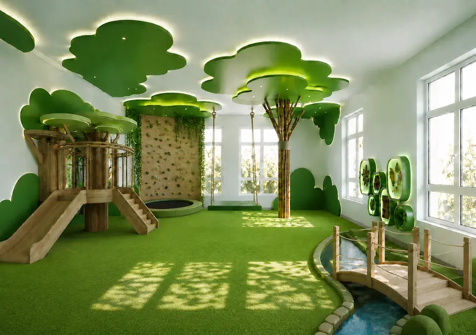 Design rendering of a Ludo practice space
